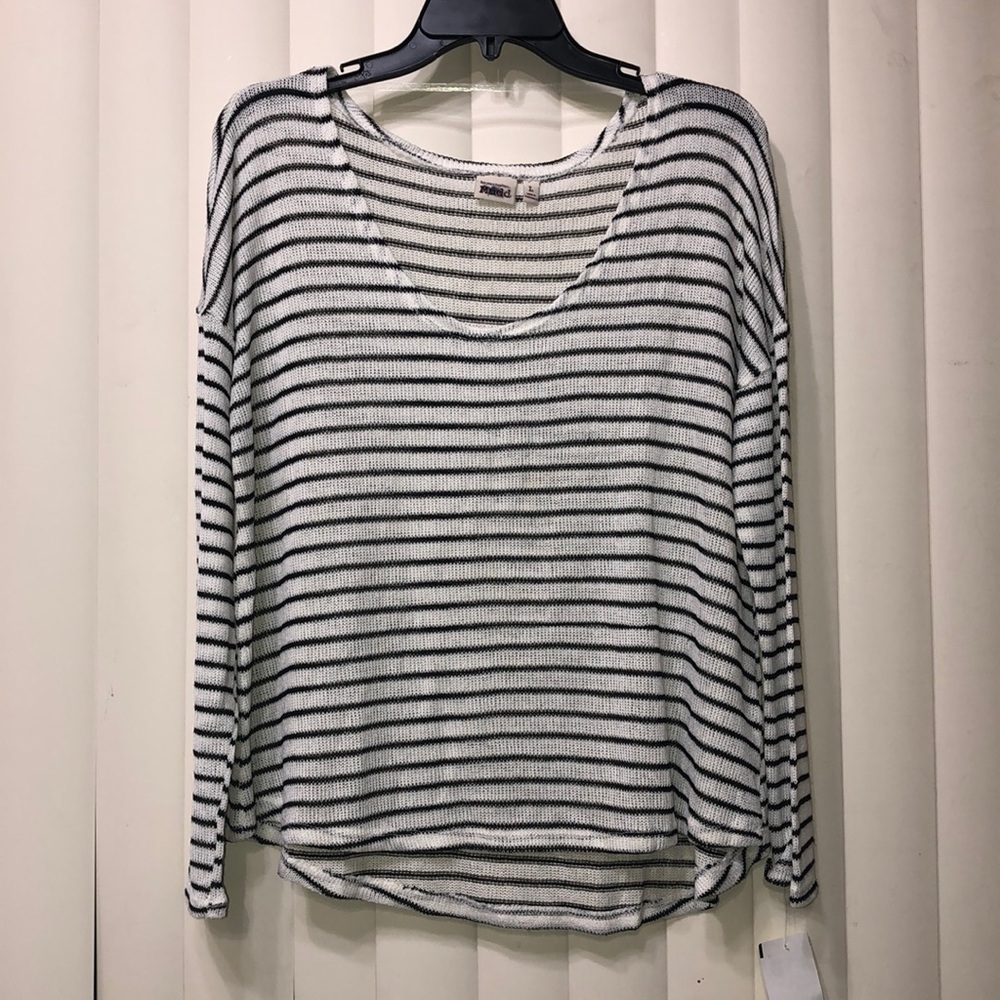 Long sleeve striped sweater